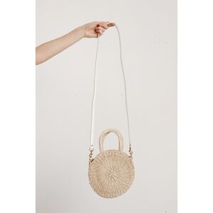 NWOT Clare V. Alice Natural Straw Circle Bag